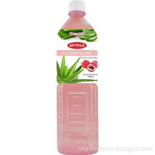 Okyalo 1.5L aloe soft drink with lychee flavor